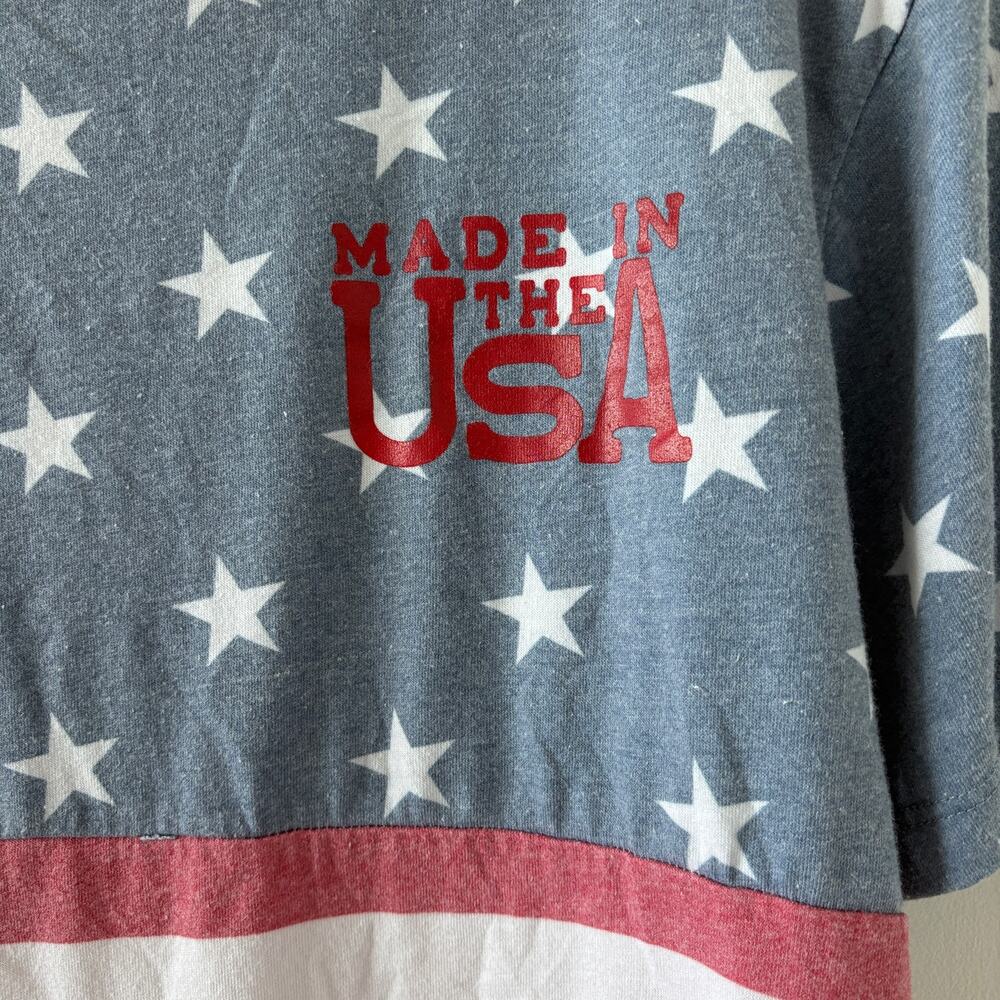 Chubbies Stars Stripes Tee Mens Sz S Retro American Flag AOP Patriotic Made USA - Picture 4 of 6